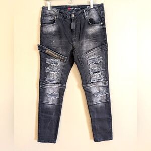 Cipo & Baxx Distressed Slim Fit Jeans Size 31